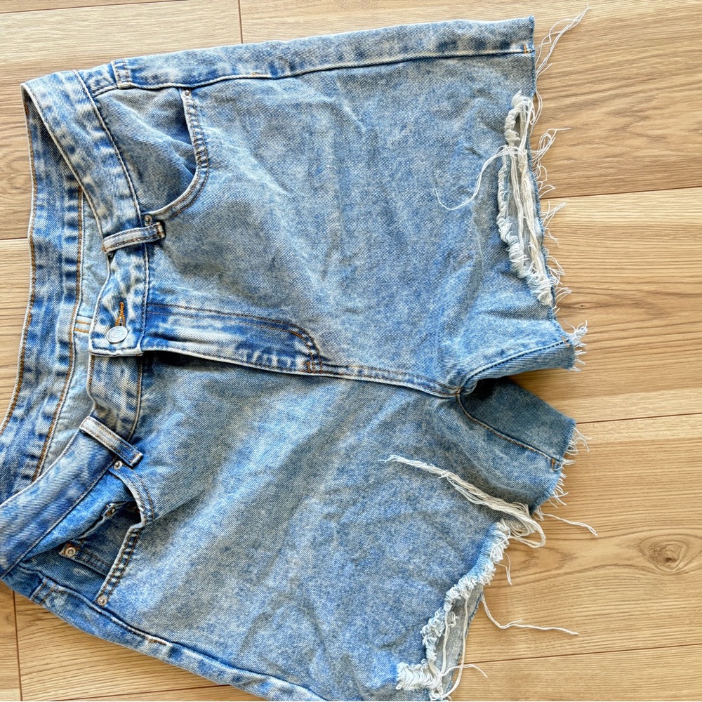 Light Blue Denim Shorts Size [8/10] – High Rise Jean Shorts Summer Casual